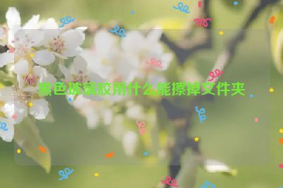 黑色玻璃胶用什么能擦掉文件夹