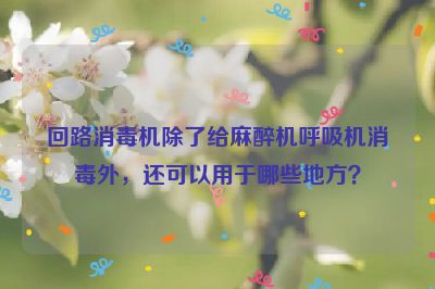 回路消毒机除了给麻醉机呼吸机消毒外，还可以用于哪些地方？